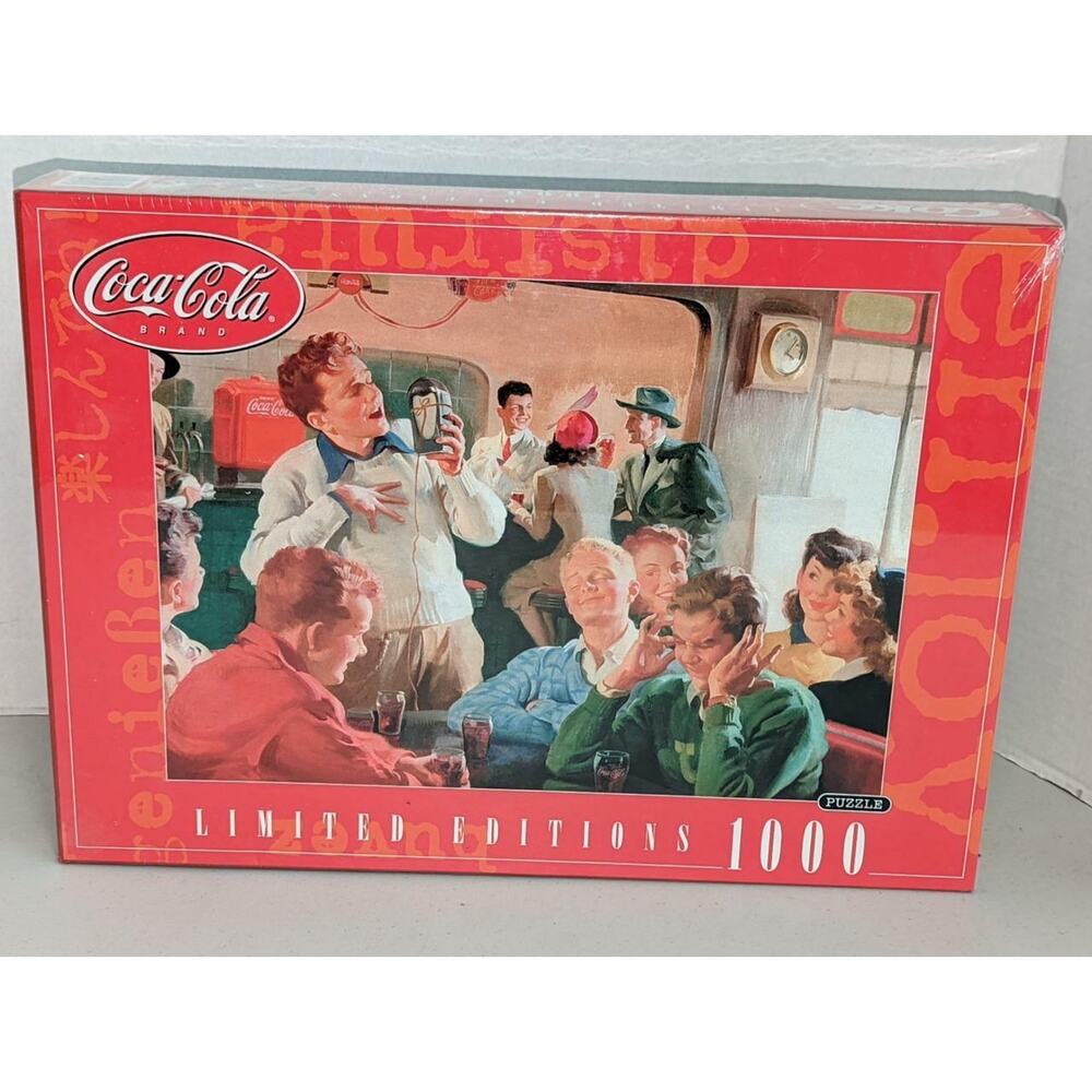 Coca Cola Limited Editions Puzzle Rose Art 1000 Pieces NIB -0522